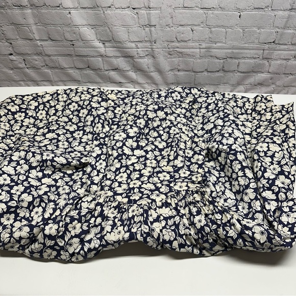 Laura Ashley vintage Navy and White Floral Maxi Dress size 8 - Picture 11 of 11